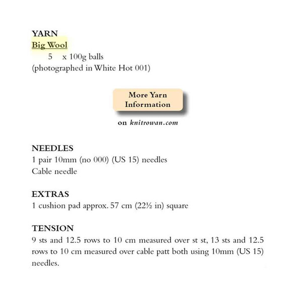 Rowan Ric Rac Accessories Knitting Pattern using Big Wool | Digital Download (ZB240-00009) - Pattern Table