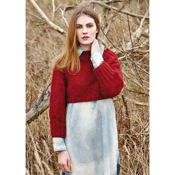 Rowan Cole Womens Sweater Knitting Pattern using Brushed Fleece | Digital Download (ZB161-00003) - Main Image