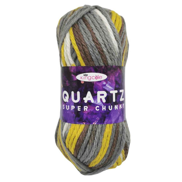 King Cole Quartz Super Chunky Knitting Yarn, 100g Balls | 4465 Amber