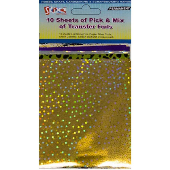 Stix 2 | Pick & Mix Colours Transfer Foils - 10 Sheets