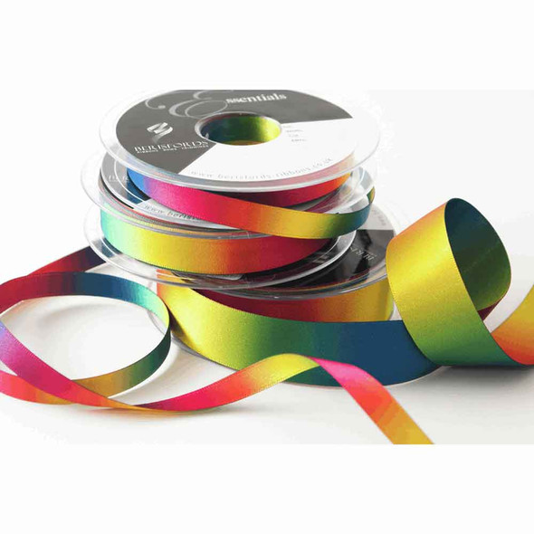 Rainbow Ombre Ribbons | Berisford | Various Widths