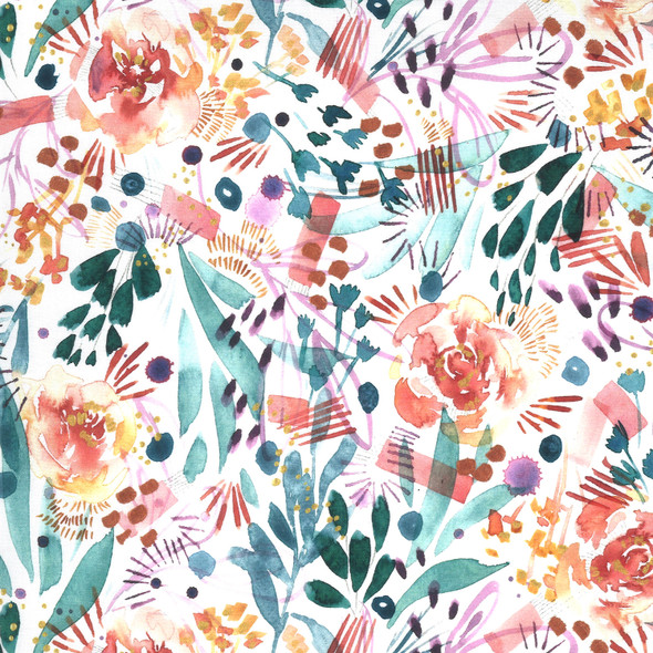 Sunshine Soul | Create Joy Project | Moda Fabrics | 8463-11 | Sunbloom Soiree, Cool Breeze