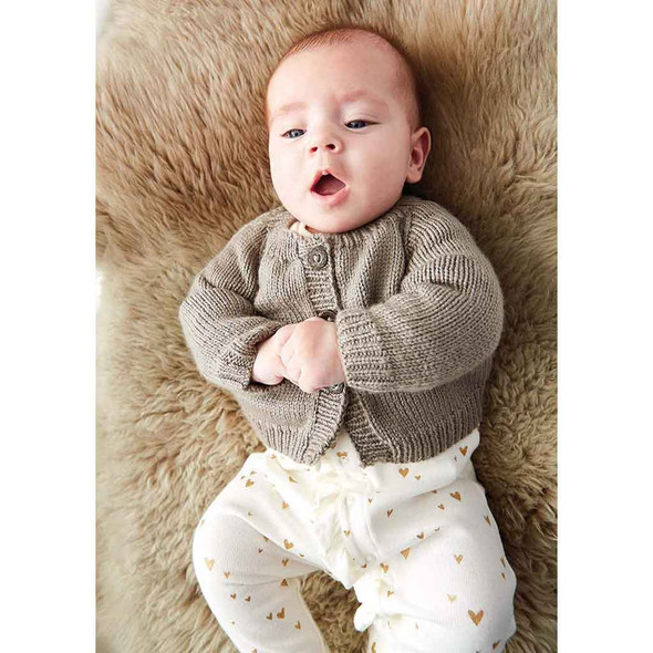 Rowan Flori Children Cardigan Knitting Pattern using Baby Cashsoft Merino | Digital Download (ZB247-00003) - Main Image