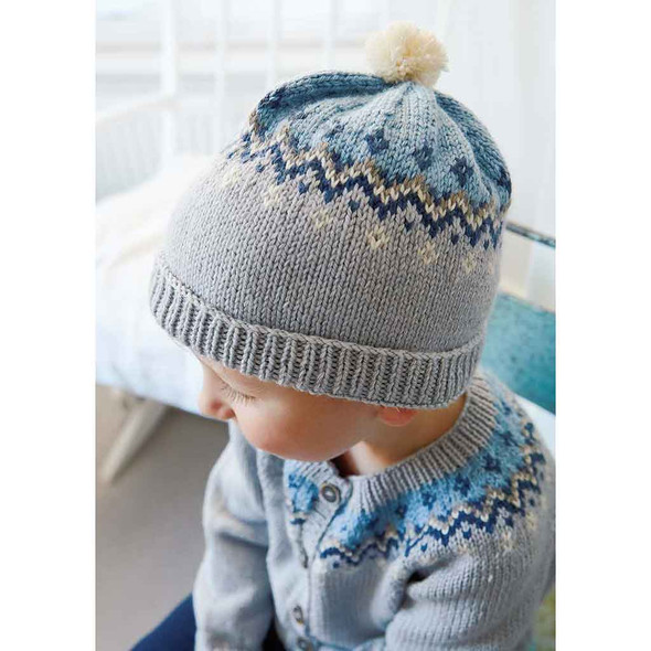 Rowan Isla Children Hat Knitting Pattern using Baby Cashsoft Merino | Digital Download (ZB247-00004) - Main Image