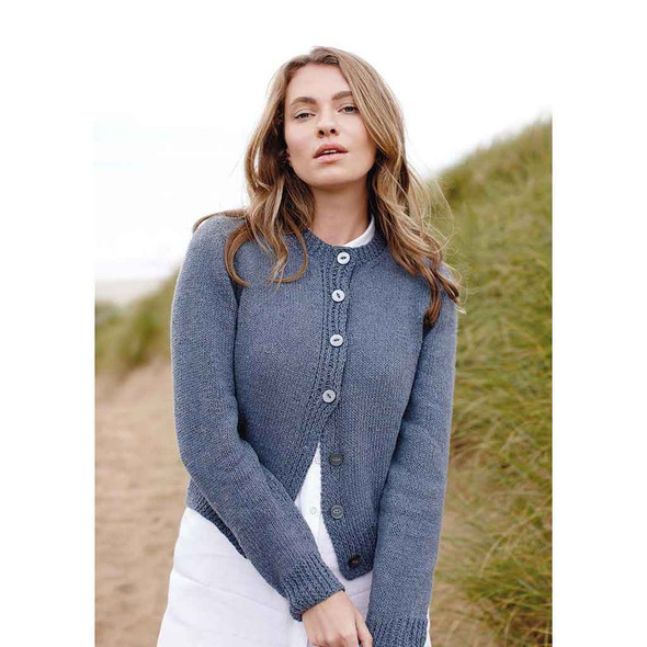 Rowan Coco Womens Cardigan Knitting Pattern using Denim Revive | Digital Download (ZB249-00004) - Main Image