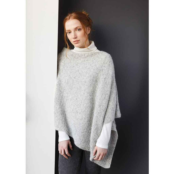 Rowan Plush Poncho Womens Top Knitting Pattern using Alpaca Classic | Digital Download - Main Image