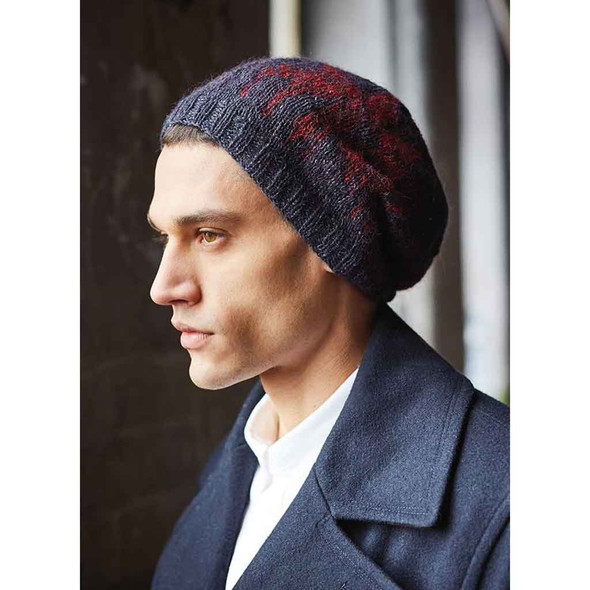 Rowan Heine Mens Hat Knitting Pattern using Felted Tweed | Digital Download (ZB253-00012) - Main Image