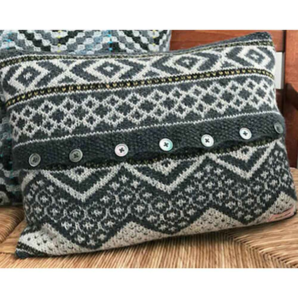 Streymoy Knitted Cushion Cover Pattern | Janie Crow