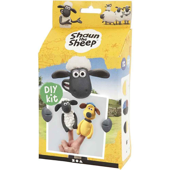 Shaun and Biltzer Finger Puppets | Shaun the Sheep DIY Kit | Creativ Craft Company - Main Image