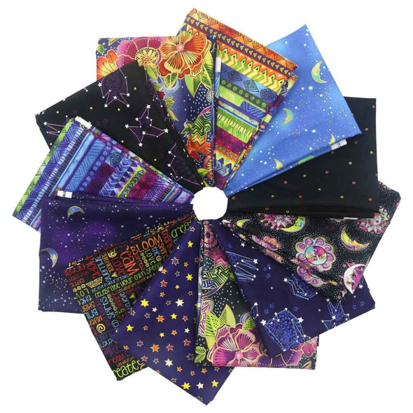 Celestial Magic | Laurel Burch | EQS Fabrics | CWY31 | Bundle | 12x Fat Quarters - Main Image