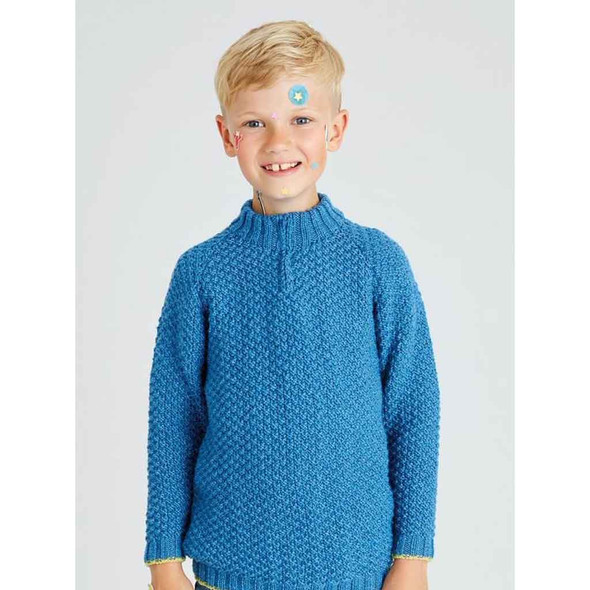 Rowan Flash Children Sweater Knitting Pattern using Baby Merino Silk DK | Digital Download (ZB266-00005) - Main Image