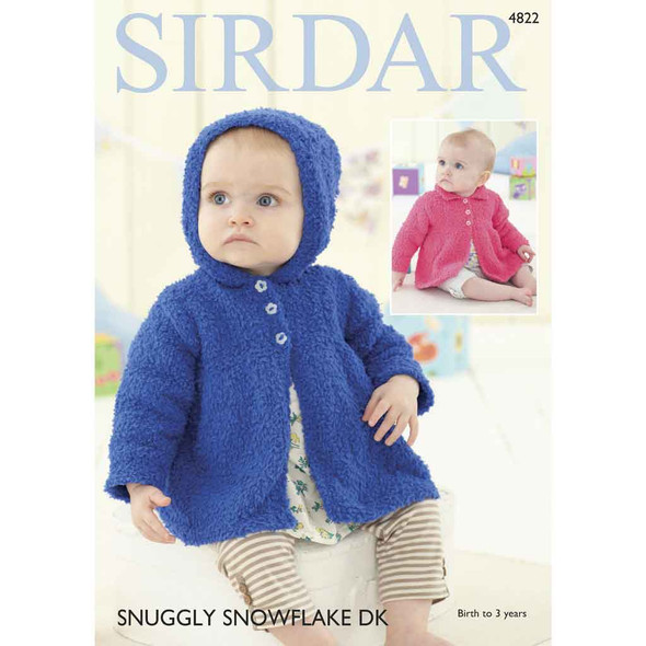 Baby's Jackets Knitting Pattern | Sirdar Snuggly Snowflake DK 4822 | Digital Download - Main Image