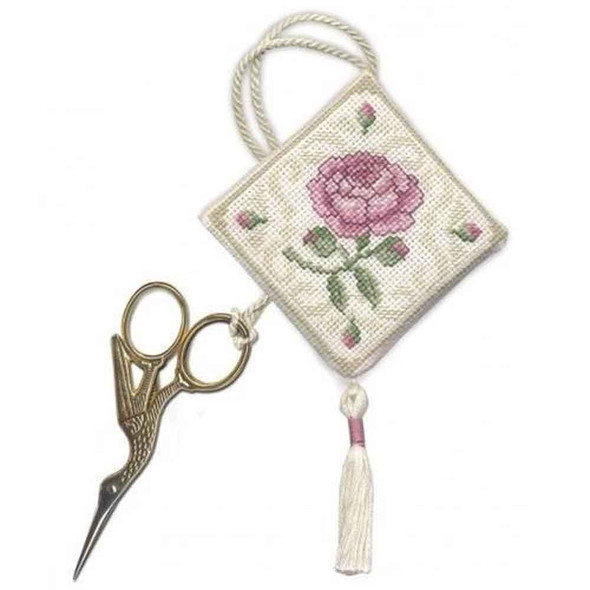 Textile Heritage | Cross Stitch Kits | Scissor Keeps | Damask Rose