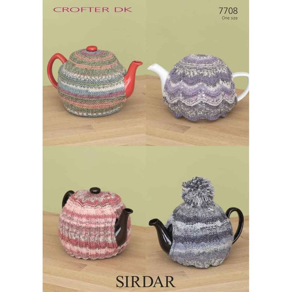 Teacosies Knitting Pattern | Sirdar Crofter DK 7708 | Digital Download - Main Image