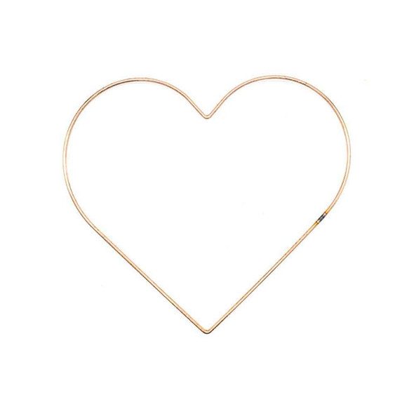 Copper Finish Metal Heart Rings | Various Sizes