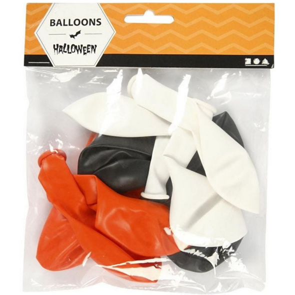 Halloween Balloons - Black Orange White