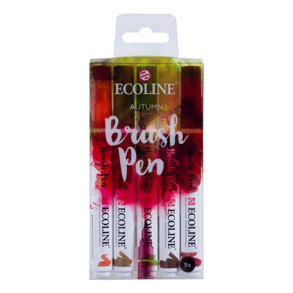 Ecoline | Watercolour Brush Pens | Autumn | 5pk - Main Image