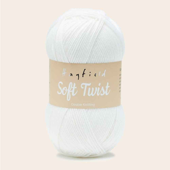 Sirdar Hayfield Soft Twist DK Knitting Yarn, 100g Balls | 250 White