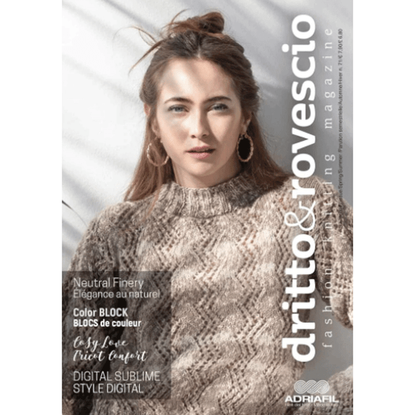 Adriafil Magazine Dritto & Rovescio Fashion Knitting Magazine Issue #71 Autumn Winter 2021/22 - Main Image