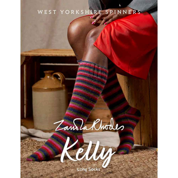 Kelly Long Socks Knitting Pattern | WYS Signature 4ply Knitting Yarn DBP0205 | Digital Download - Main Image