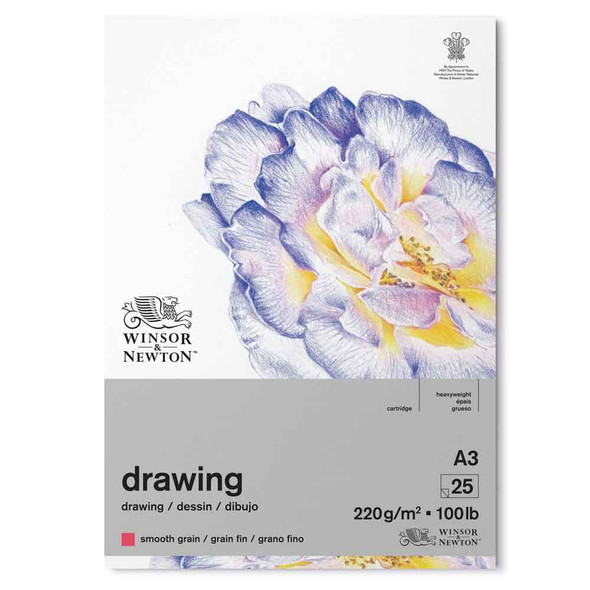 Winsor & Newton Smooth Surface Gummed Drawing Pad | A3 | 220gsm - Main Image