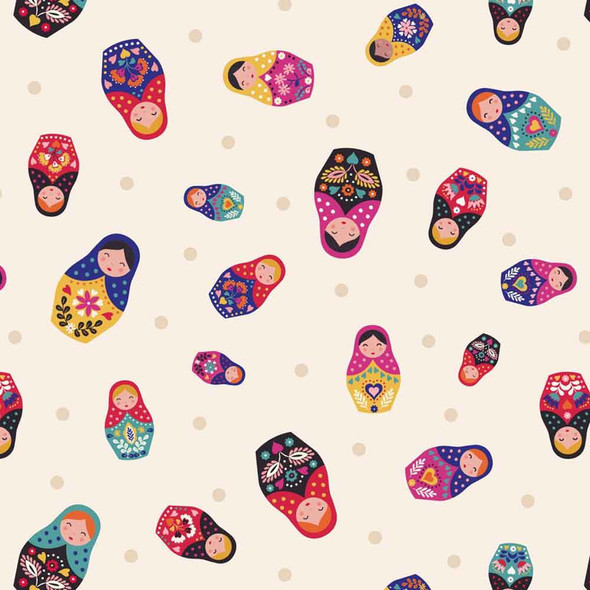 Little Matryoshka Lewis and Irene | A566.1 Matryoshka on Cream