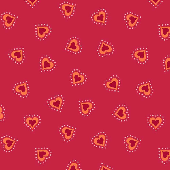 Little Matryoshka Lewis and Irene | A568.1 Hearts on Red