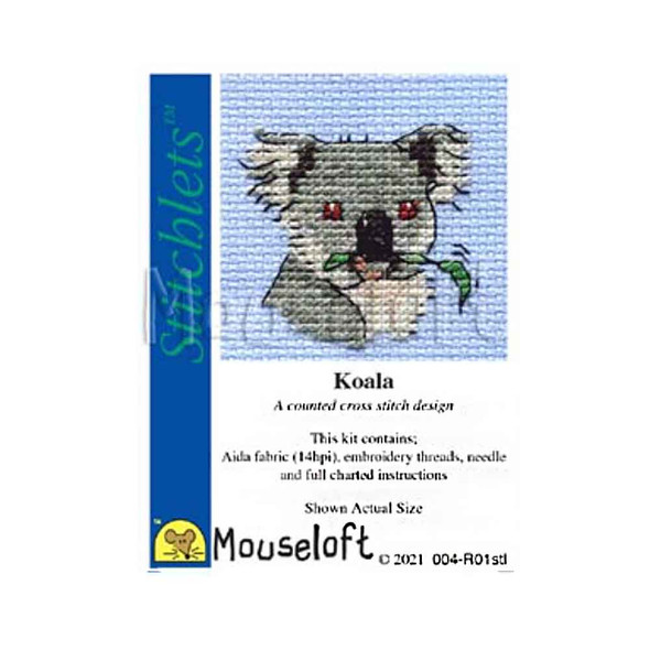 Koala | Stitchlets,  Mini Cross Stitch Kits 
