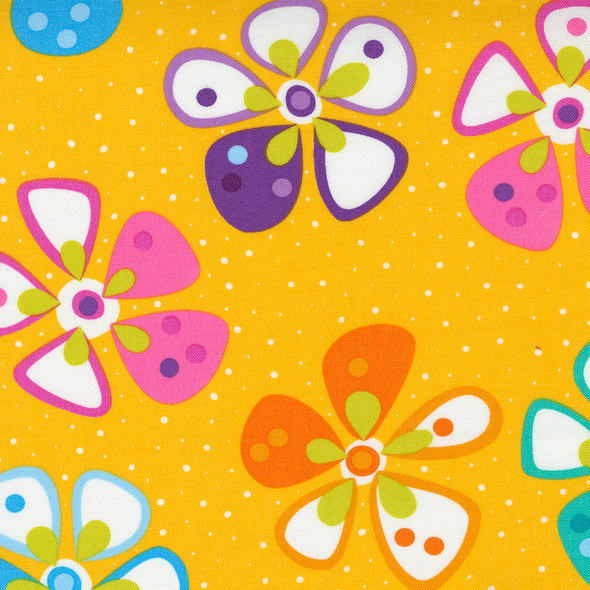 Petal Power | Me and My Sister | Moda Fabrics | 22410-13 Florals Ya'll Yellow