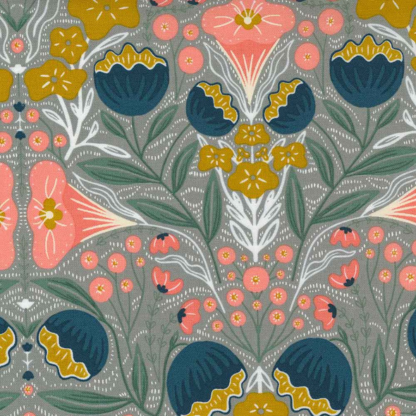 Nocturnal Gingiber Moda Fabric | 48331-20 Nocturnal Raincloud
