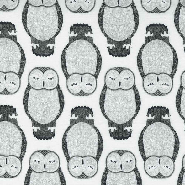 Nocturnal Gingiber Moda Fabric | 48332-11 Owls Moon