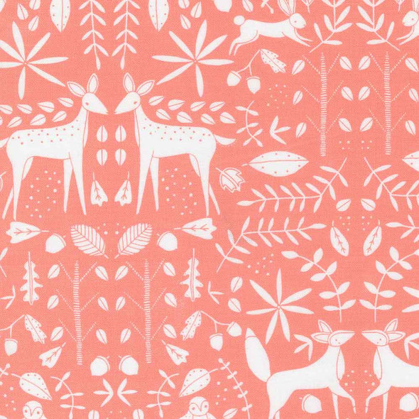 Nocturnal Gingiber Moda Fabric | 48334-13 Fauna Primrose