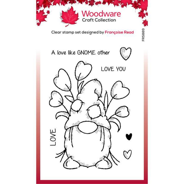 Woodware | Clear Stamp Set | Love Gnome - Main Image