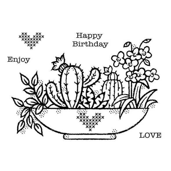 Woodware | Clear Stamp Set | Plant Display