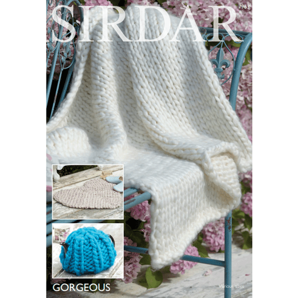 Home Accessories Knitting Pattern | Sirdar Gorgeous 7963 | Digital Download -Main Image