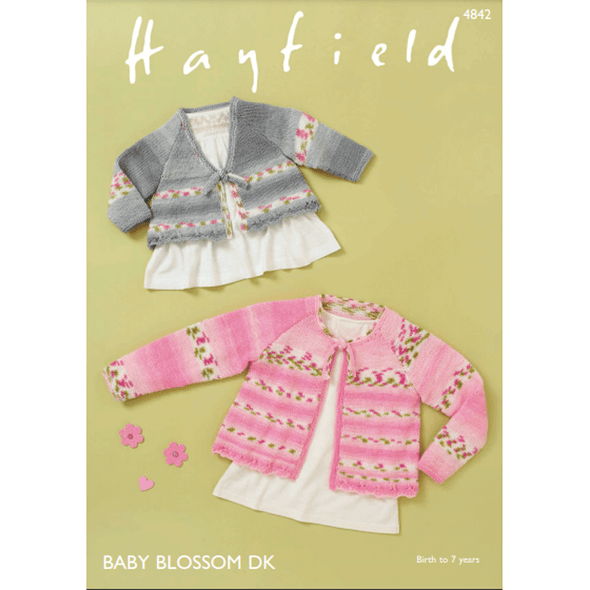 Baby Girl And Girl's Tops Knitting Pattern | Sirdar Hayfield Baby Blossom DK 4842 | Digital Download - Main Image