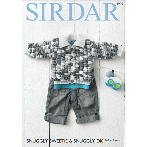 Baby's Jackets Knitting Pattern | Sirdar Snuggly Sweetie DK 4909 | Digital Download - Main Image