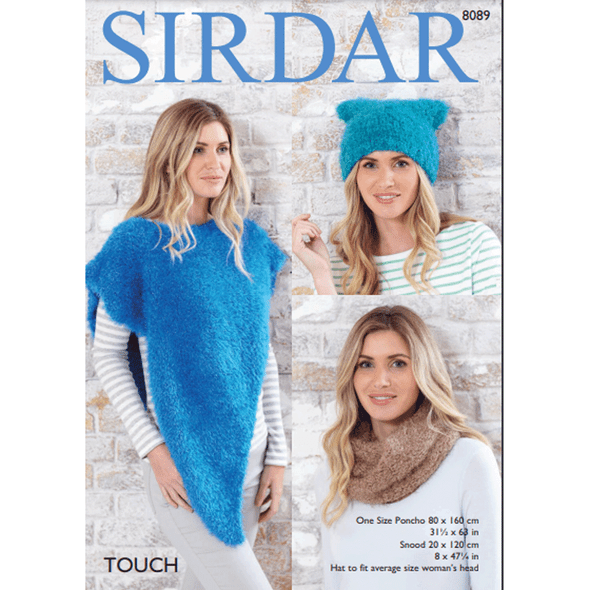Woman's Accessories Knitting Pattern | Sirdar Touch 8089 | Digital Download - Main Image