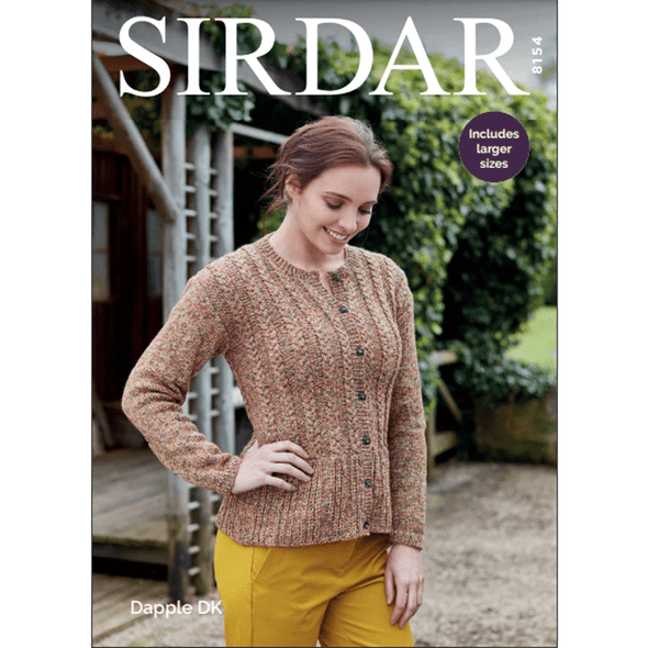 Women's Jackets Knitting Pattern | Sirdar Dapple DK 8154 | Digital Download - Main Image