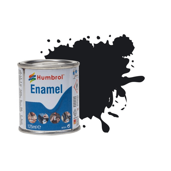 Humbrol Enamel Paint | 125ml Tins - Black 21