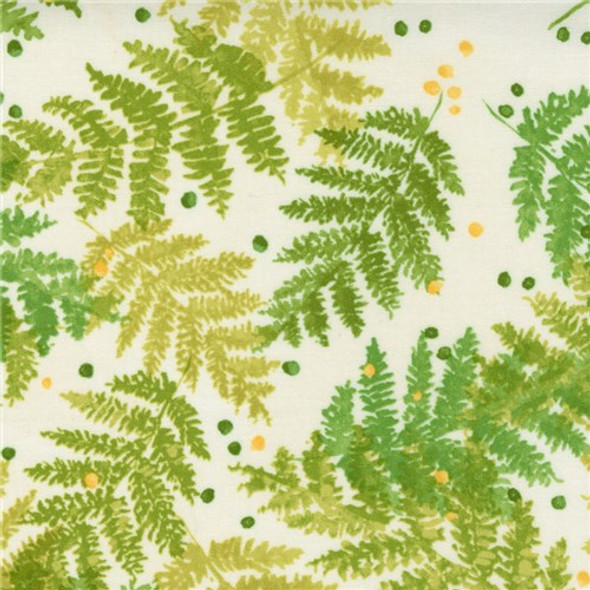 Carolina Lilies | Robin Pickens | Moda Fabrics | 48702-11 | Fern Leaves Cream 