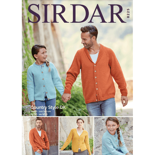 Cardigans Knitting Pattern | Sirdar Country Style DK 8225 | Digital Download - Main Image