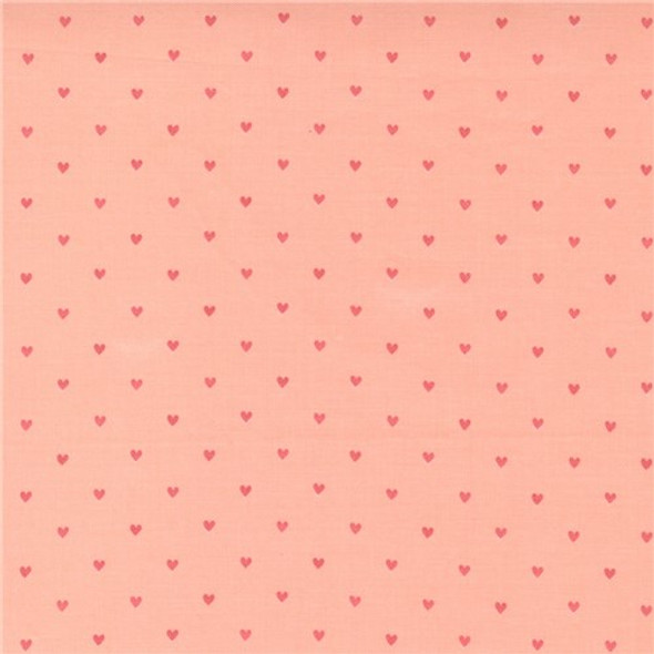 Love Notes | Lella Boutique | Moda Fabrics | 5155-16 | Lovely Heart Dot Blender Sweet Pink