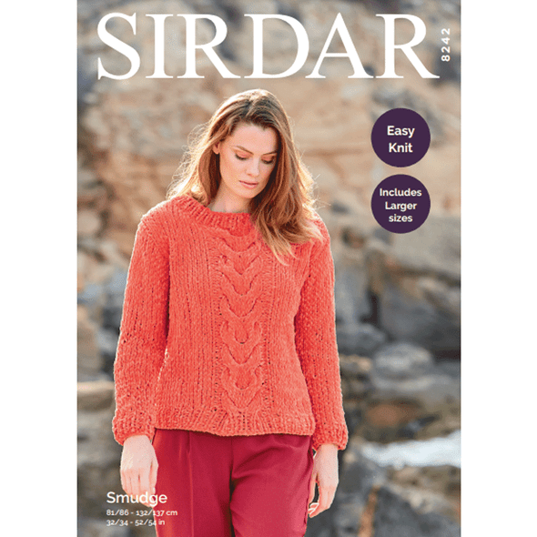 Sweaters Knitting Pattern | Sirdar Smudge 8242 | Digital Download - Main Image