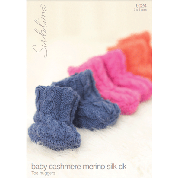 Babies Toe Hugger Knitting Pattern | Sirdar Sublime Baby Cashmere Merino Silk DK 6024 | Digital Download - Main Image
