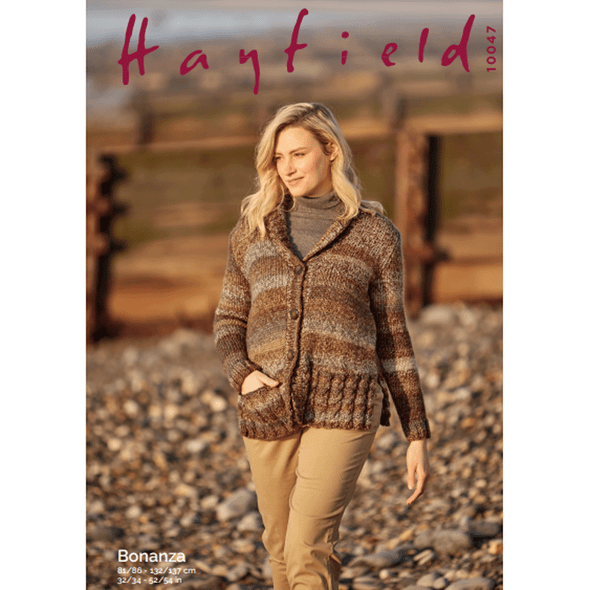 Ladies Jacket Knitting Pattern | Sirdar Hayfield Bonanza 10047 | Digital Download - Main Image