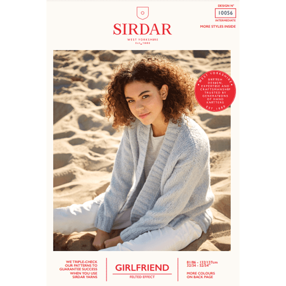 Ladies Jacket Knitting Pattern | Sirdar Girlfriend 10056 | Digital Download - Main Image