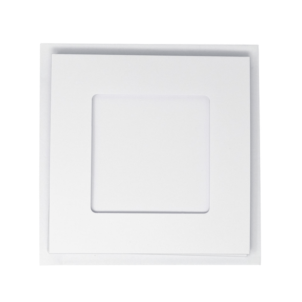 Square Tri-Fold Cards & Envelopes | Square Aperture | 5pk | Habico | Various Colours | White
