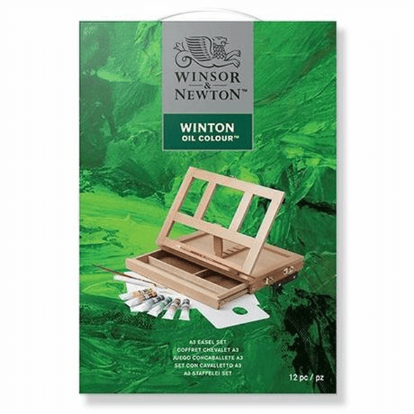 Winsor & Newton Winton Oil Colour A3 Easel Set | 12 Pieces 