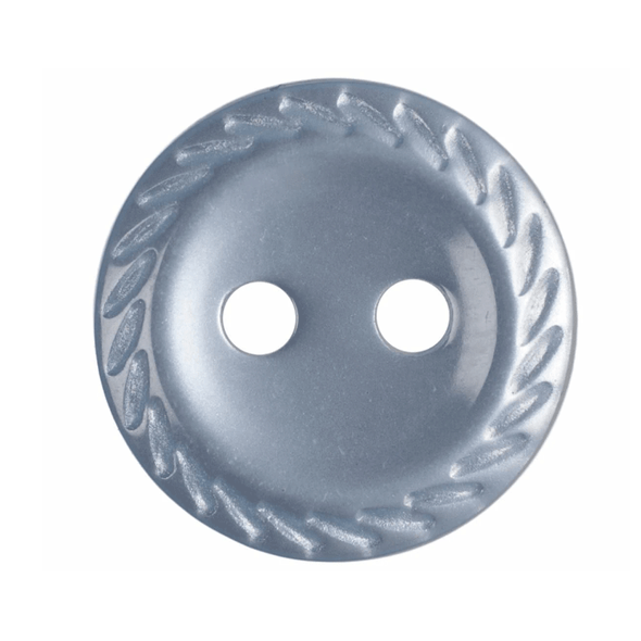 Cut Edge Button - 18 lignes/11mm-Pale Blue